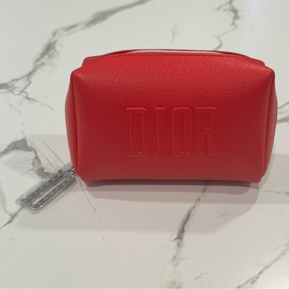 NEW Dior Red Make Up Bag - Picture 5 of 7